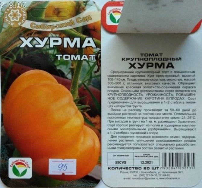 Томат хурма: описание сорта, отзывы, характеристика, фото, особенности выращивания | tomatland.ru