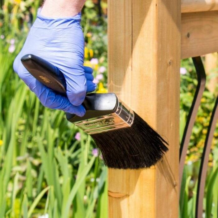 Пропитка и защита деревянных изделий в саду