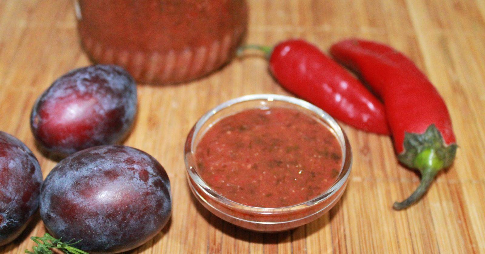 Рецепт соуса ткемали по-грузински из алычи и по-русски из слив, киви, томатов, абрикосов и яблок + отзывы