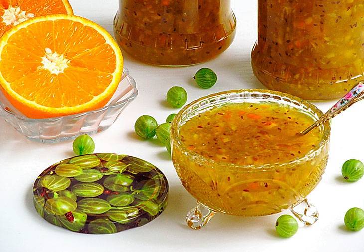 11 лучших рецептов варенья из крыжовника с апельсином и лимоном на зиму