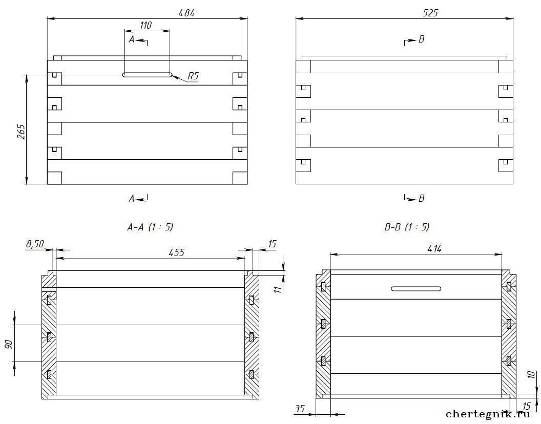 Размеры 12 рамочного улья дадан чертежи и размеры