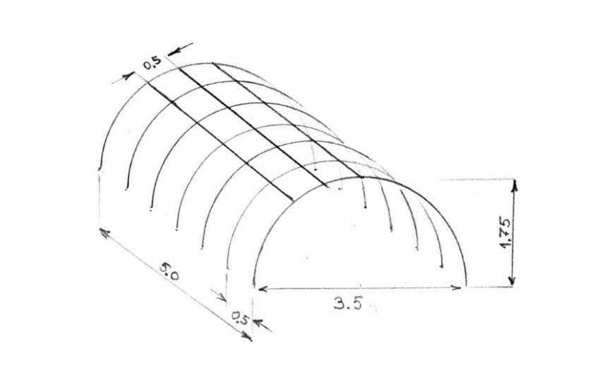 Парник для огурцов чертеж