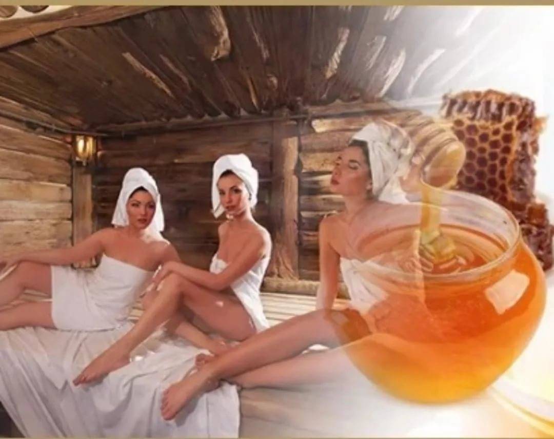 Использование медовых масок и скрабов для лица, тела и волос в бане