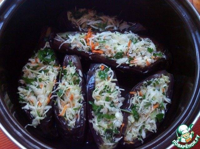 Квашеные баклажаны с морковью и чесноком - пошаговый рецепт