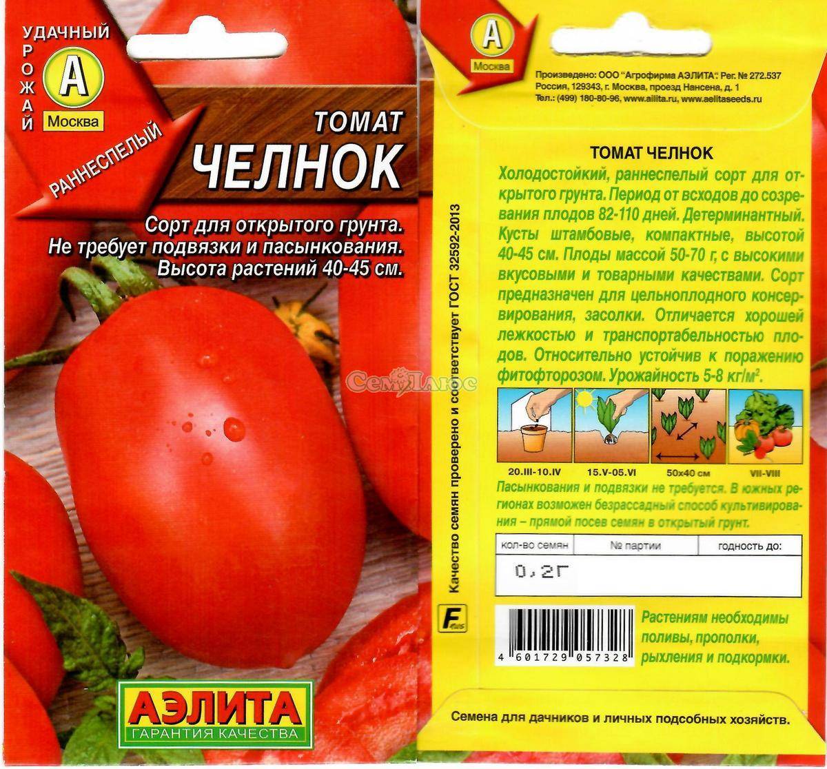 Описание сорта томата челнок и его характеристика: особенности выращивания из семян и фото созревших помидоров