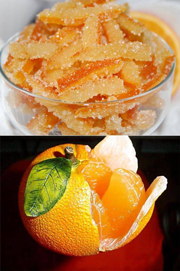 Рецепт цукатов из апельсиновых корок