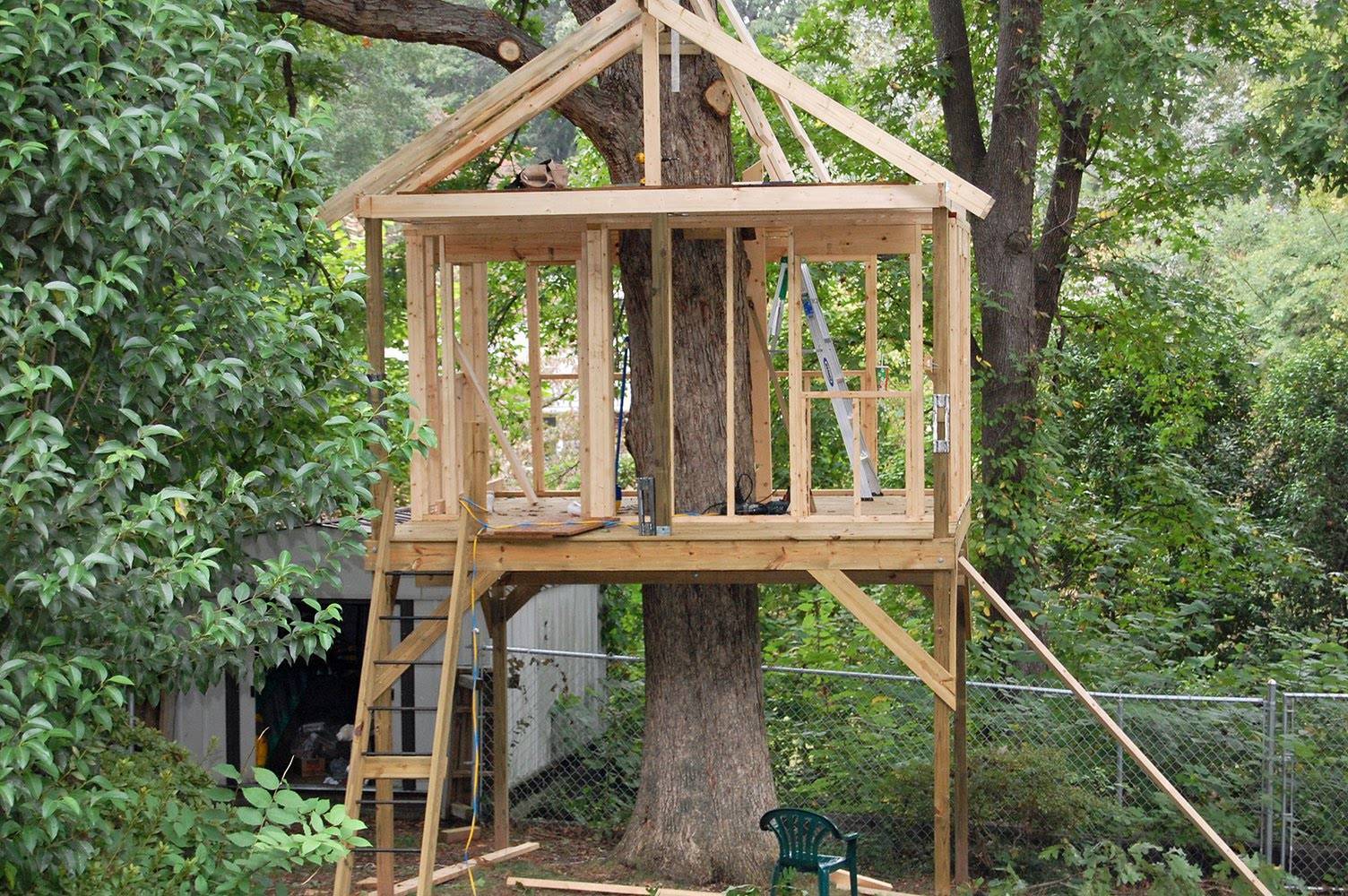 Детский домик на дереве своими руками, советы по постройке