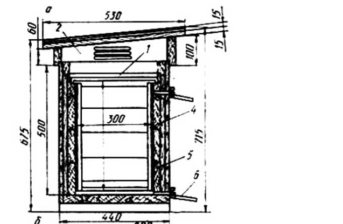 Чертеж улья левицкого