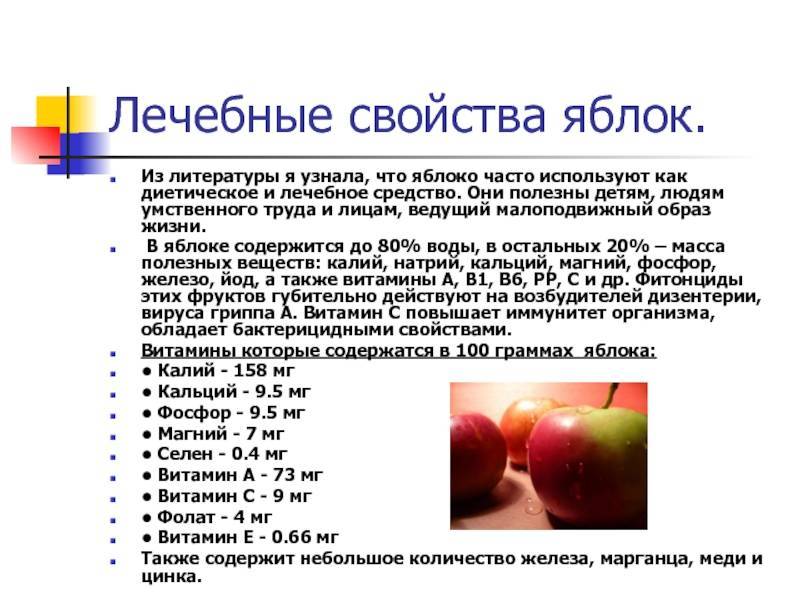Яблоки антоновка: состав, калорийность, польза, рецепты