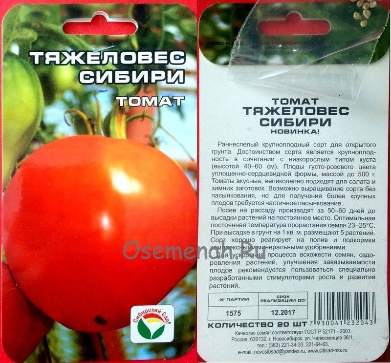 Томат гордость сибири: описание сорта, отзывы, фото | tomatland.ru