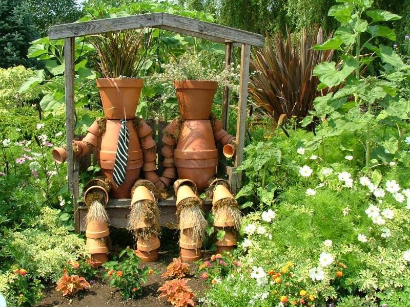 Садовый декор своими руками - 130 фото и рекомендации от профи!