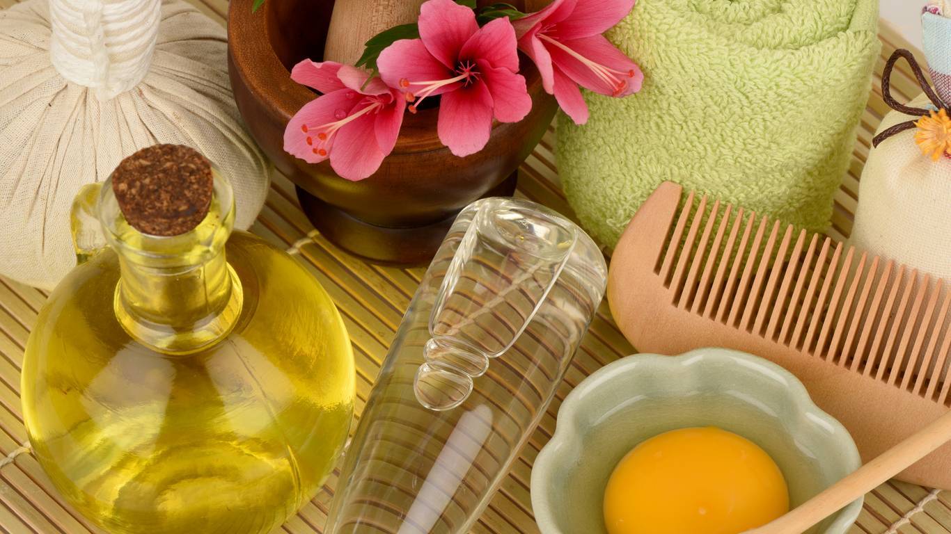 Маска для волос мед, яйцо и оливковое масло