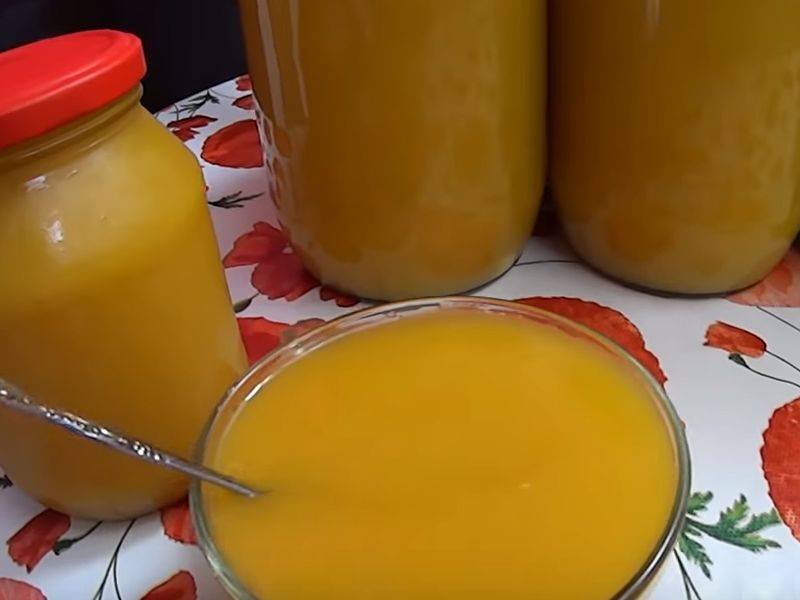 Сок из тыквы с апельсином на зиму