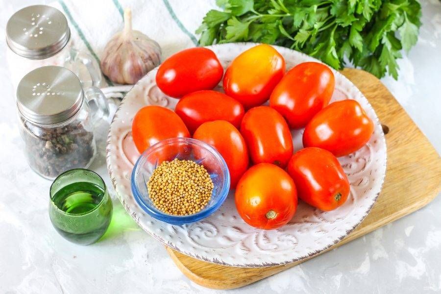 Помидоры в снегу с чесноком — самые вкусные рецепты на зиму