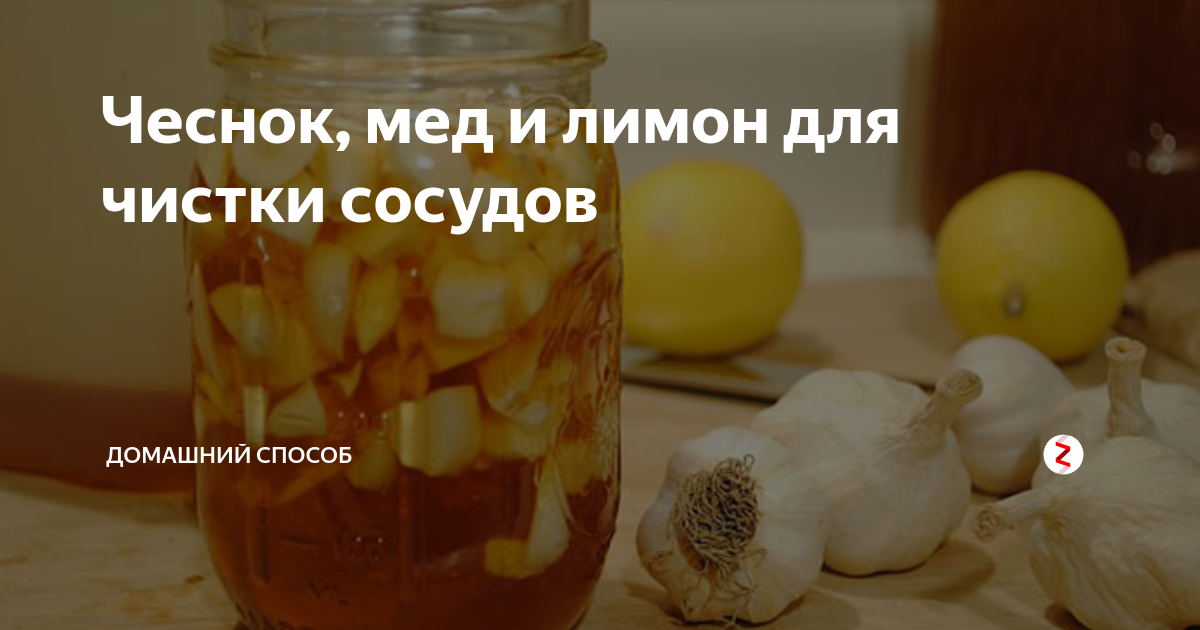 Чеснок, лимон и мед для чистки сосудов: рецепт и схема приема