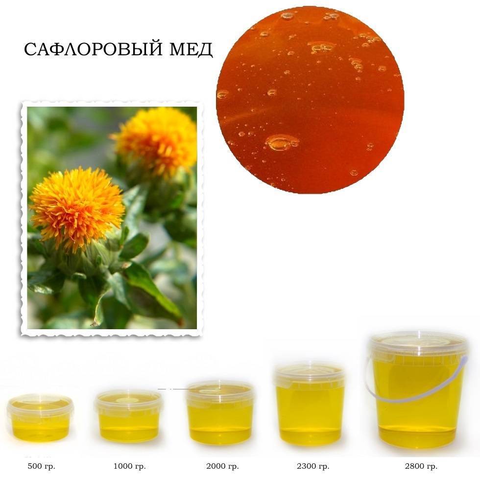 Особенности и полезные свойства сафлорового мёда