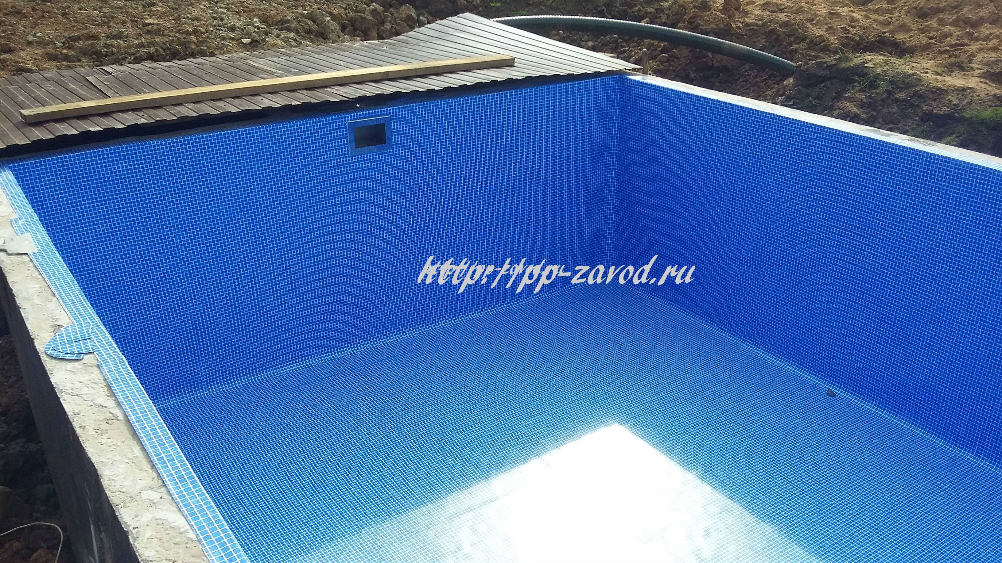 Плёнка для бассейнов: поэтапный монтаж своими руками в доме и на участке
