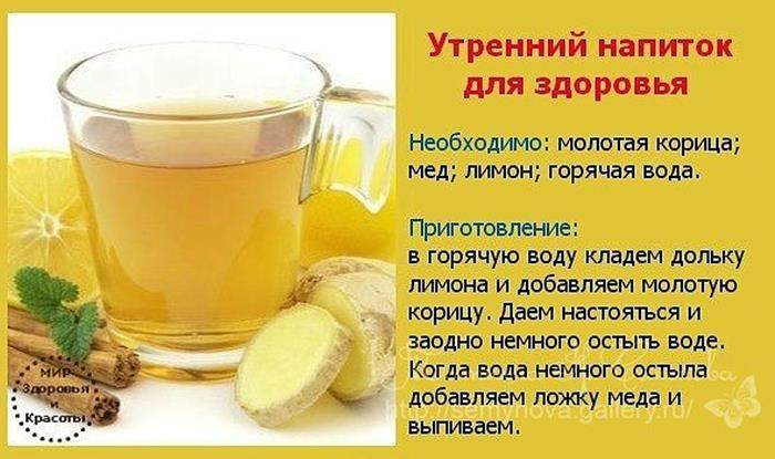 Вода для похудения с лимоном и медом натощак