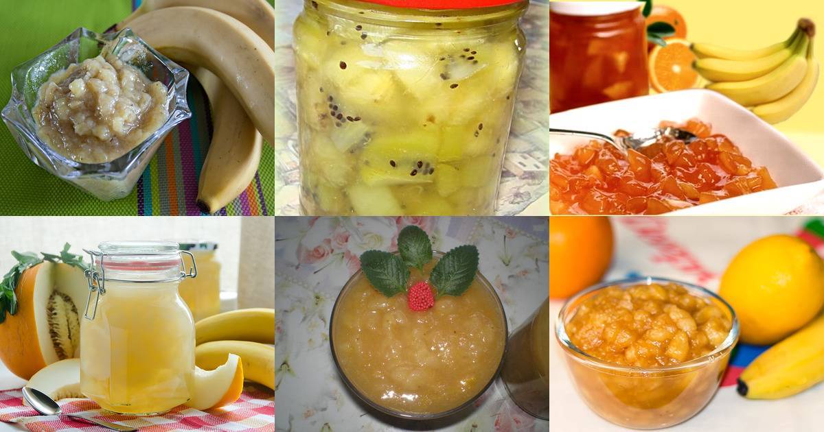 6 лучших рецептов приготовления бананового джема на зиму