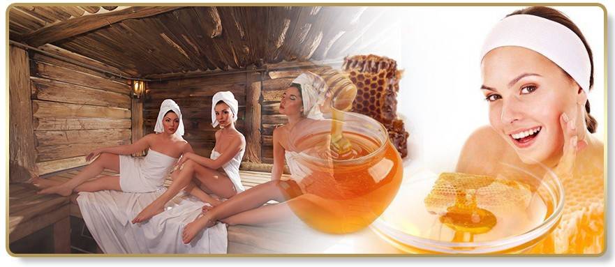 Мёд в бане: применение с солью скрабы маски для лица