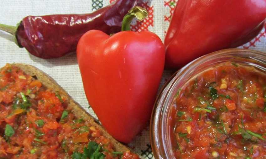 Аджика без перца рецепт. Аджика из Горького перца.