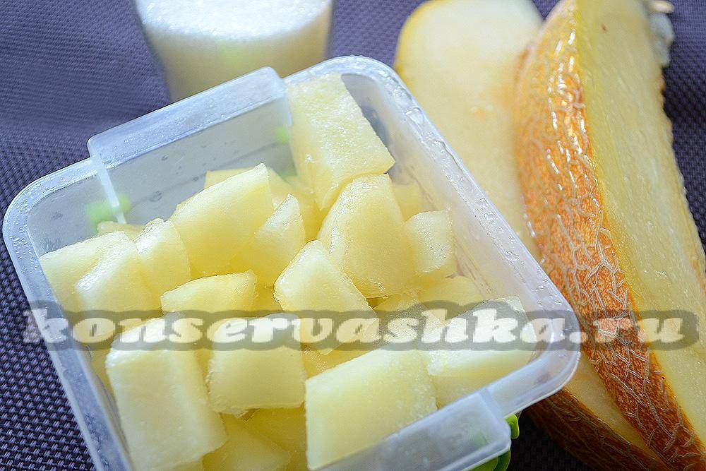 Дыня на зиму: можно ли заморозить кусочками, рецепты, отзывы