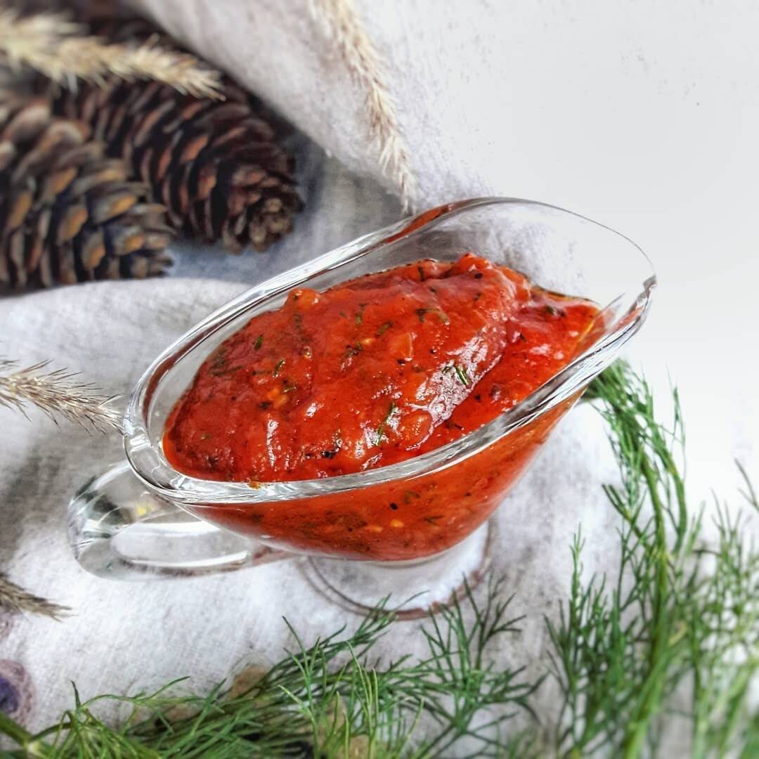 Домашний кетчуп на зиму пальчики оближешь. Соус из помидор к мясу.