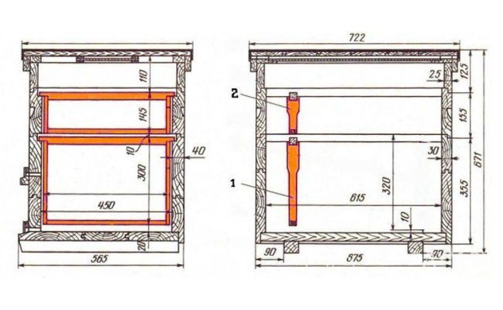 Улей-лежак на 24 рамки своими руками: чертежи, размеры, инструкция