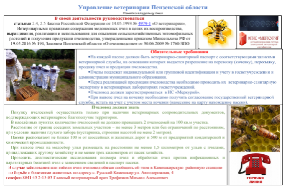 Закон о пчеловодстве в россии (2021 г.)