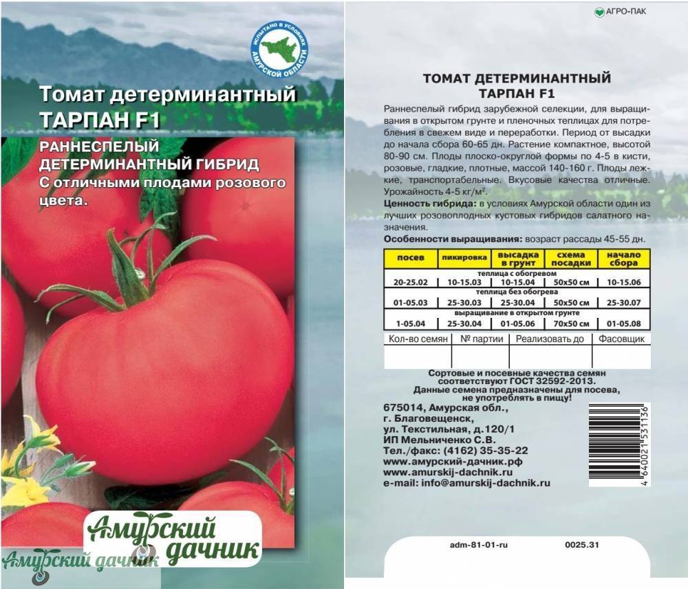 Описание и характеристики сорта томатов тарасенко, урожайность и выращивание