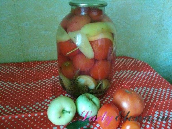Помидоры по-немецки с яблоками: рецепты маринования с фото и видео