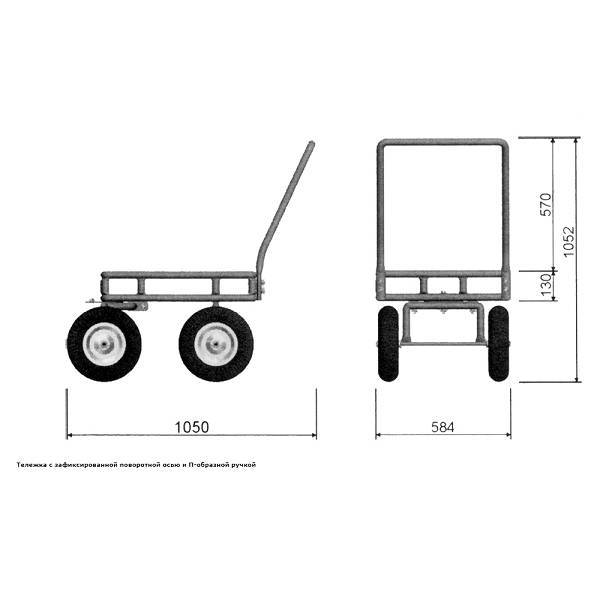 Тележка садовая своими руками чертежи и размеры