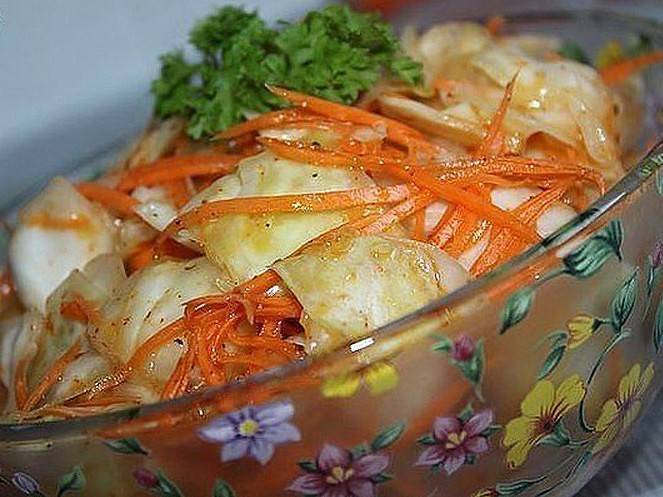 Салат из капусты на зиму по-корейски, рецепты