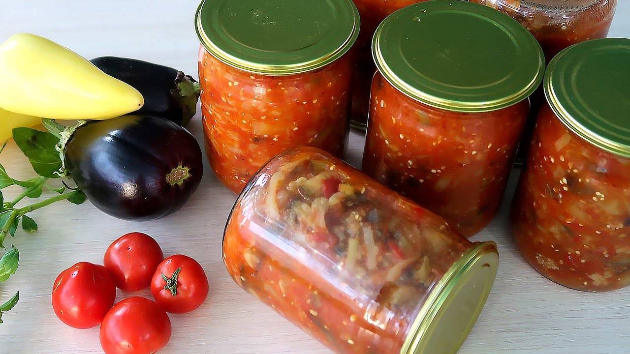 Рецепты баклажанов в томате и с чесноком на зиму, последовательность приготовления