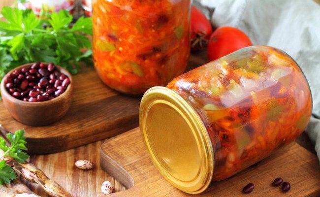 Фасоль в томатном соусе на зиму
