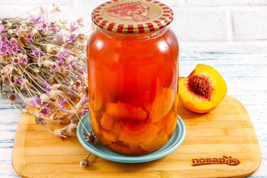 Персики на зиму: лучшие рецепты с пошаговыми фото