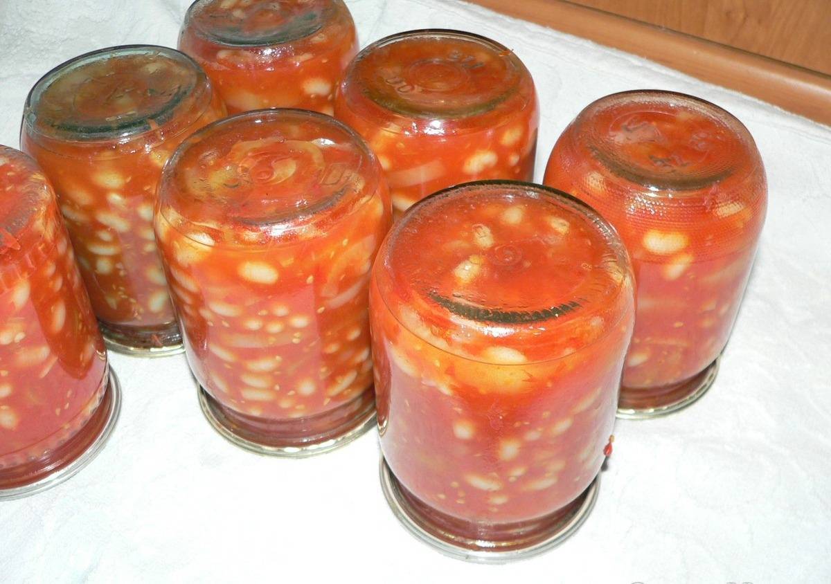 Фасоль в томатном соусе на зиму — 5 рецептов приготовления консервированной фасоли